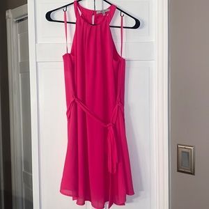 Naked Zebra Hot Pink Summer Mini Dress